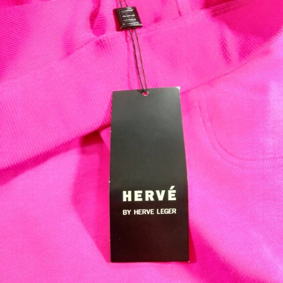 NWT Hervé Leger Pink Punch Utility Mini Skirt Sporty Tennis Preppy S With Pocket - Picture 5 of 12